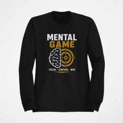 Sweat Tir Sportif Mental Game, Focus Control Win Noir / Blanc et dor&eacute;
