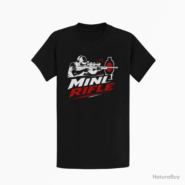 T-shirt Mini Rifle Noir / Blanc et rouge