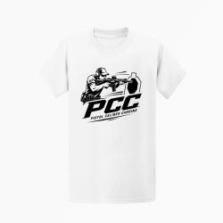 T-shirt PCC Pistol Caliber Carbine Blanc