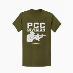 T-shirt PCC Division Kaki / Blanc
