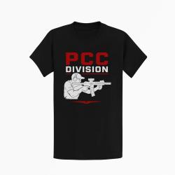 T-shirt PCC Division Noir / Blanc et rouge