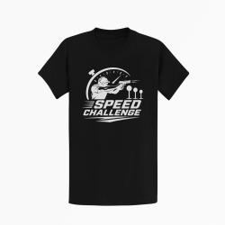 T-shirt Speed Challenge Tireur au pistolet Noir