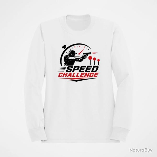 Sweat Speed Challenge Tireur au pistolet Blanc / Noir et rouge