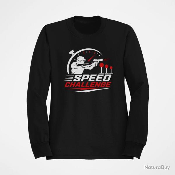 Sweat Speed Challenge Tireur au pistolet Noir / Blanc et rouge
