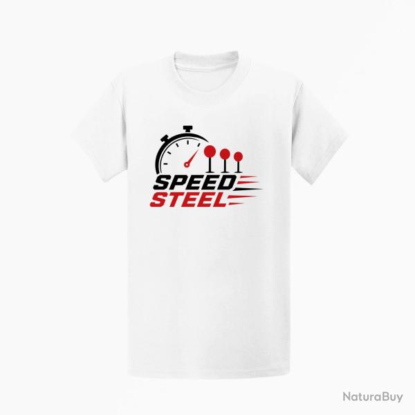T-shirt Speed Steel Chronom�tre et cibles Blanc / Noir et rouge