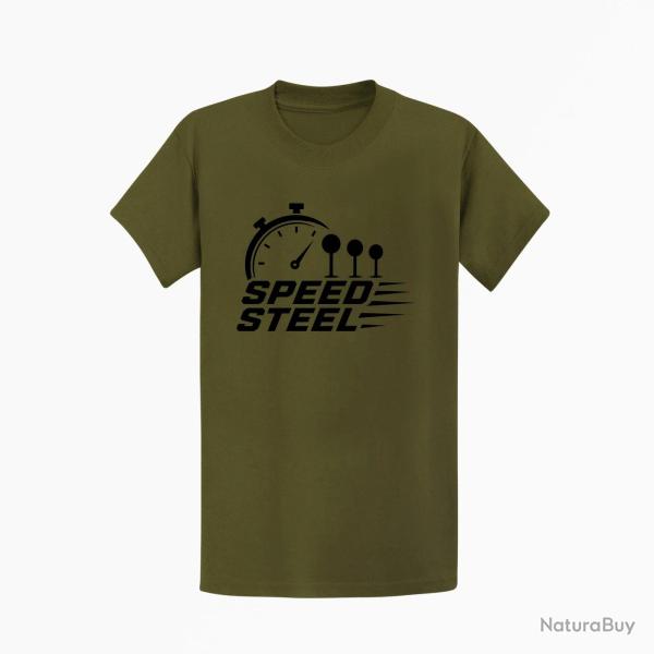 T-shirt Speed Steel Chronom�tre et cibles Kaki / Noir