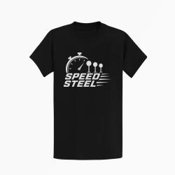 T-shirt Speed Steel Chronom&egrave;tre et cibles Noir