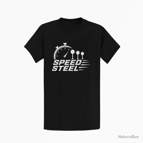 T-shirt Speed Steel Chronom�tre et cibles Noir