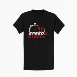 T-shirt Speed Steel Chronom&egrave;tre et cibles Noir / Blanc et rouge