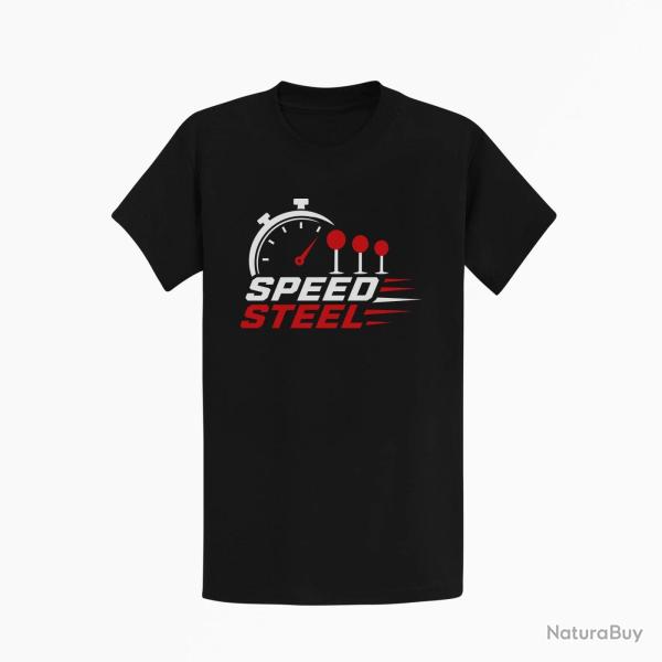 T-shirt Speed Steel Chronom�tre et cibles Noir / Blanc et rouge