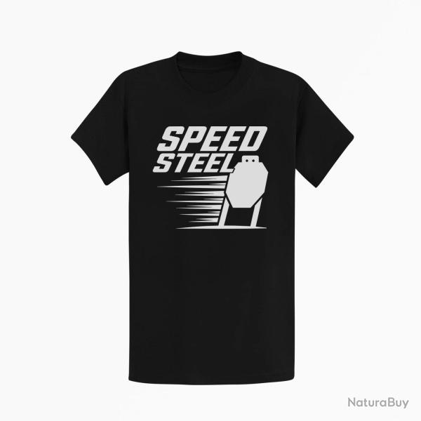 T-shirt Speed Steel Cible m�tallique Noir