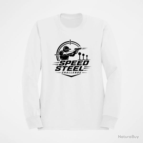 Sweat Speed Steel Challenge Tireur au pistolet Blanc