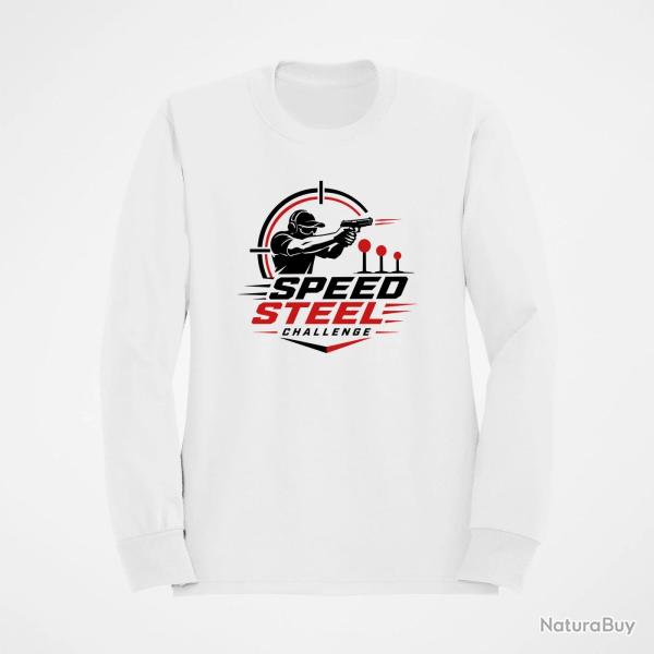 Sweat Speed Steel Challenge Tireur au pistolet Blanc / Noir et rouge