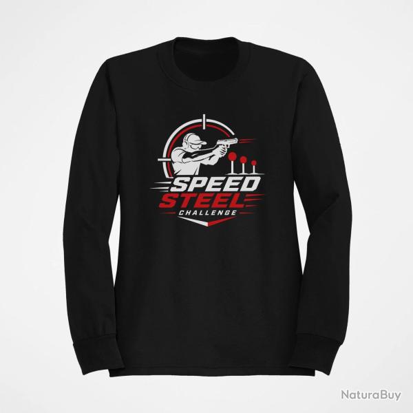 Sweat Speed Steel Challenge Tireur au pistolet Noir / Blanc et rouge