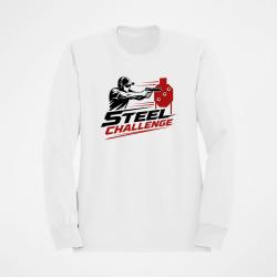 Sweat Steel Challenge Tireur au pistolet Blanc / Noir et rouge