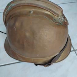 Authentique casque de sapeur-pompier mod&egrave;le 1885