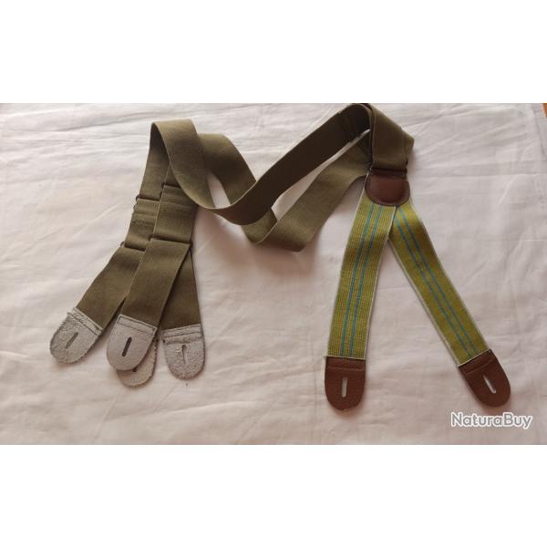US paire bretelle de pantalon Para US WWII  ( A2 )