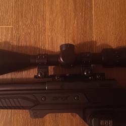 Lunette MICRODOT FIRST 6-24x50 MOA + 2 brides D.25,4 + rail 0 MOA pour CZ 457 22LR