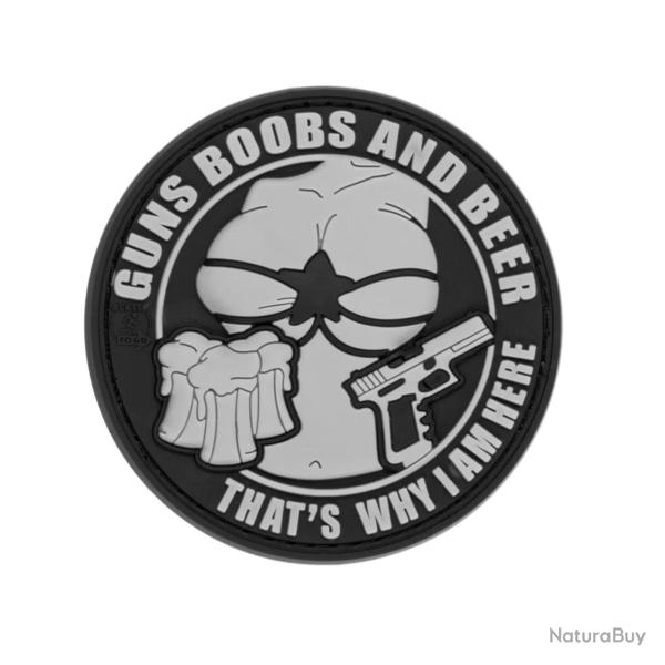 Patch JTG Guns Boobs and Beer en PVC 3D