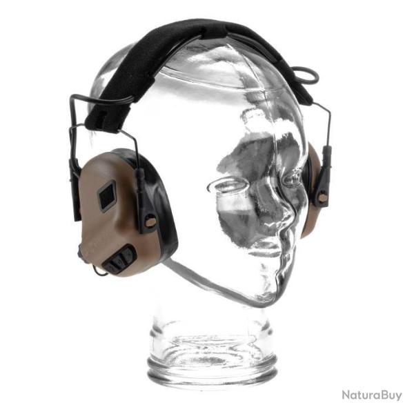 Casque de protection auditive �lectronique Earmor M31 PLUS Coyote