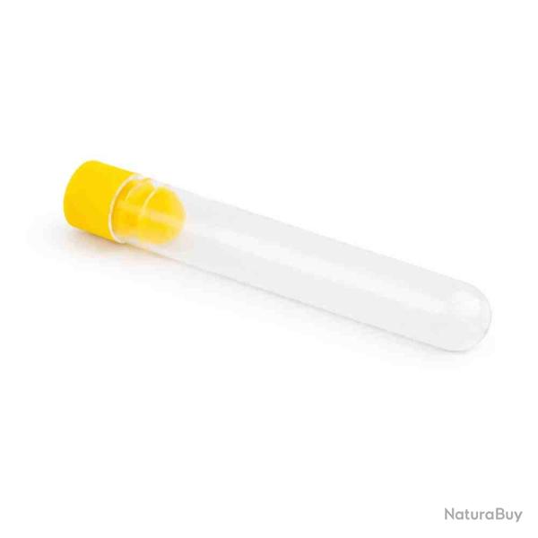 50 dosettes 5ml (12 x 75mm) avec bouchon - jaune