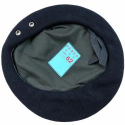 Tour de t&ecirc;te 62 - B&eacute;ret Arm&eacute;e de Terre Fran&ccedil;aise bleu fonc&eacute; comme neuf