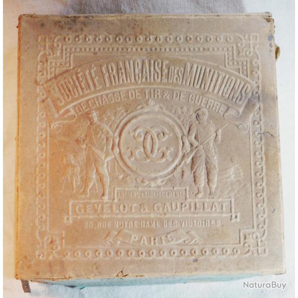 CHASSE Belle boite carton GEVELOT profils de militaire pour cartouches � recharger ref BER26CAR002