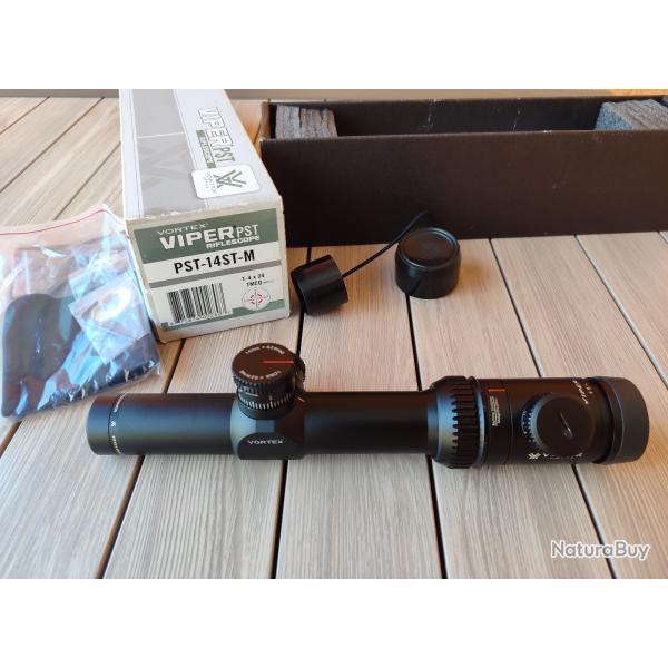 Vortex PST 1-4x24 TMCQ  (MRAD)