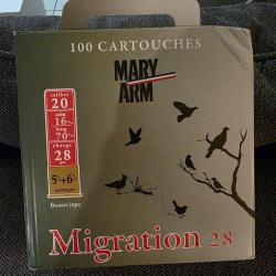 Cartouches calibre 20/76 plombs n&deg;5/6/8