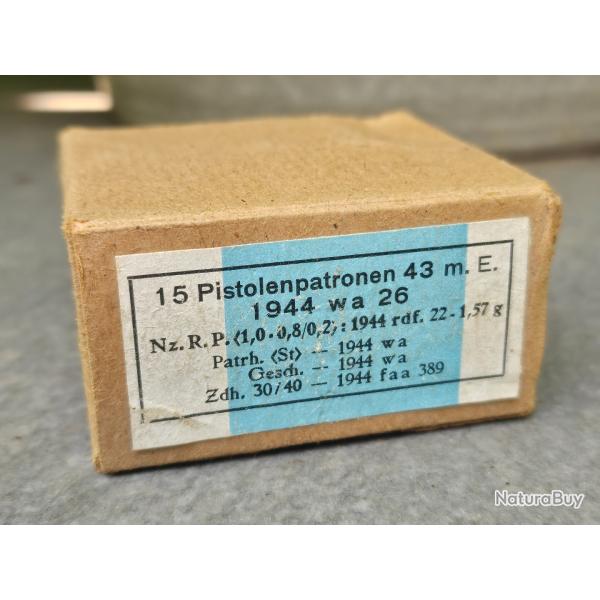 Boite vide pour cartouches de Mp43 Mp44 Stg44 , 7.92x33 dite Kurz