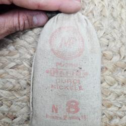 Sachet 1kg plomb durci nickel&eacute; d'&eacute;poque n&deg;8