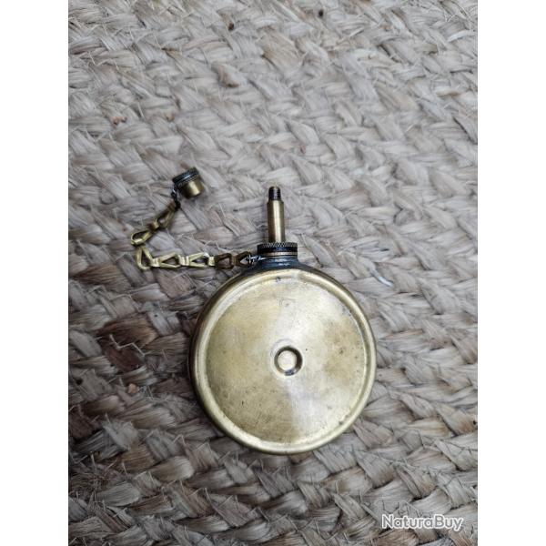 Burette d'huile en laiton avec bouchon