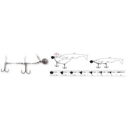 MONTURE YOLO Q-SHAD SYSTEM PAR 1 NPC L - Triple #1/0 - #1