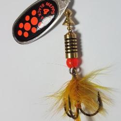 CUILLERE BLACK FURY ARGENT NOIR POINT ORANGE MOUCHE ORANGE 1