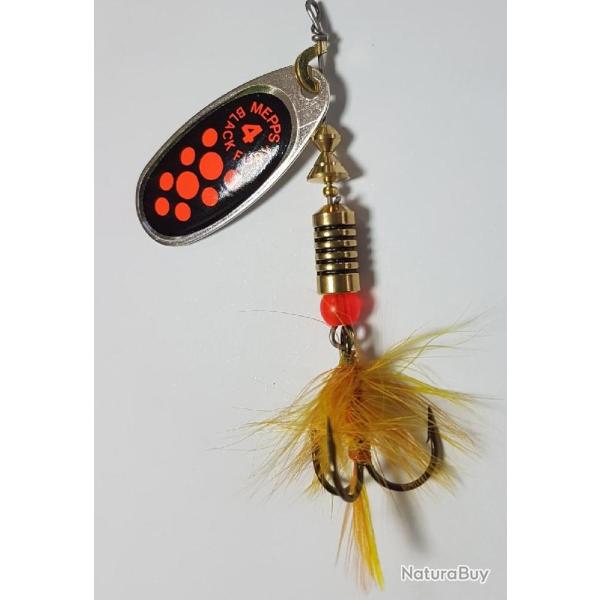 CUILLERE BLACK FURY ARGENT NOIR POINT ORANGE MOUCHE ORANGE 3