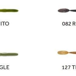 LONG BASS WORMS 18CM PAR 1 Green watermelon 203