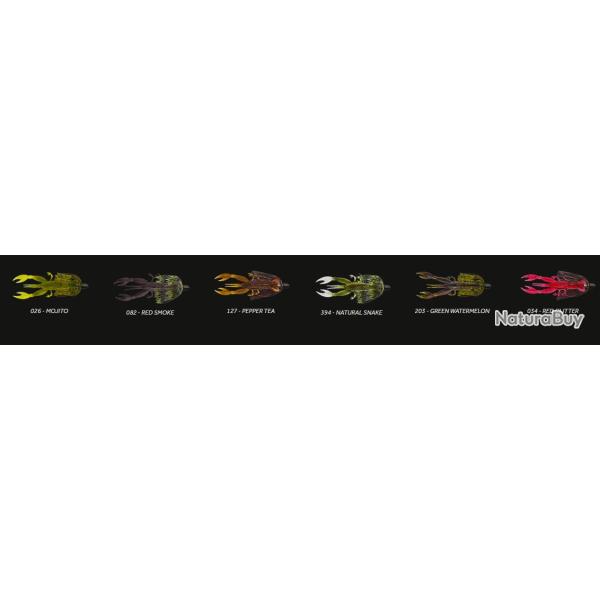 CRAW MONTE JIG 8CM 5GR Th� poivr� 127