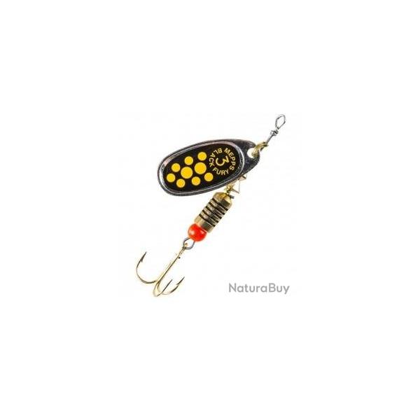 CUILLERE BLACK FURY ARGENT NOIR POINTS JAUNES 3