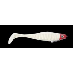 NEO SHALLOW 13CM 40GR MONTAGE TEXAN PAR 1 Blanc t&ecirc;te rouge 61