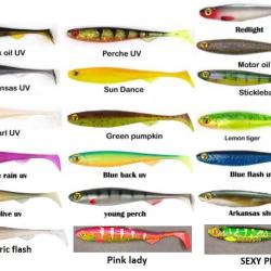 SLICK SHAD 13CM PAR 1 Pearl