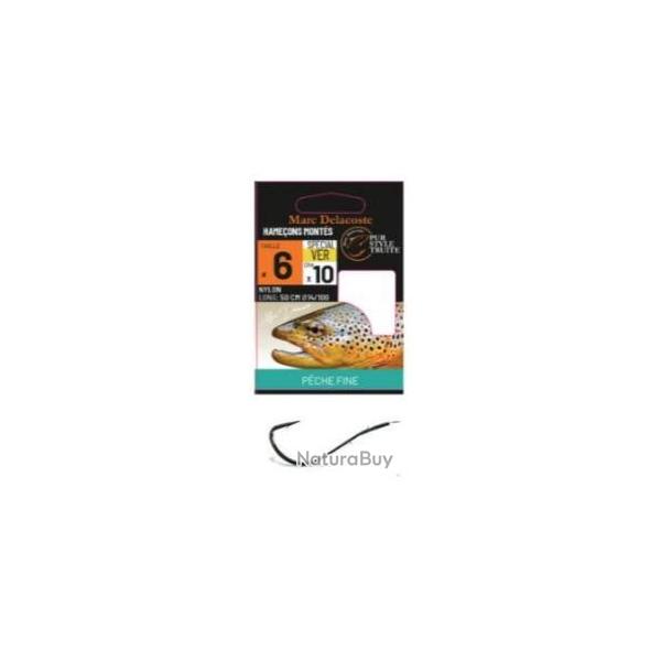 HAMECONS MONTES DELACOSTE SPECIAL VERS PECHE PAR 10 NPC Taille 8 0.14mm