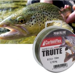 FIL CARBONFLEX TRUITE 150M 0.165mm-3.05kg