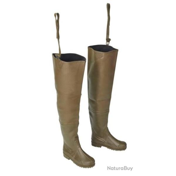 CUISSARDES CAOUTCHOUC NATUREL DOUBLEES NEO/JERSEY SEMELLES CRANTEES 38/39