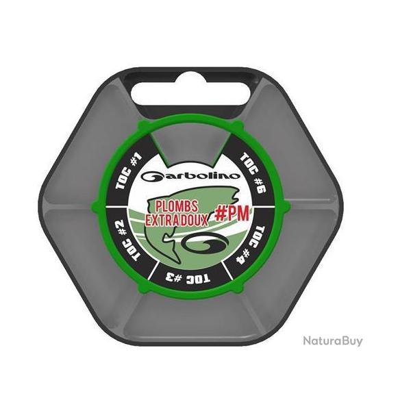 BOITE PLOMBS DISTRIBUTRICE EXTRA DOUX 5 CASES TAILLE 1/0-0-1-2-3