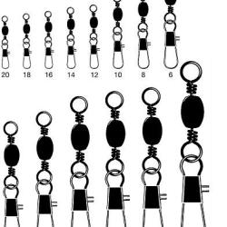 EMERILLON BARIL A AGRAFE INTERLOCK NOIR 3542 Taille 6