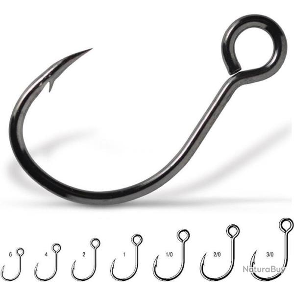 HAMECONS SIMPLE POUR LEURRE 7237 BN AVEC ARDILLON Taille 1 - Par 7