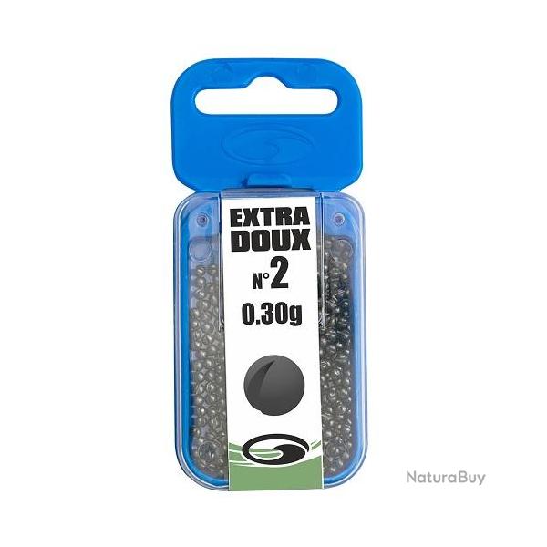 BOITE PLOMBS INDIVIDUELLE EXTRA DOUX SPECIAL TOC BOITE DE 15GR Taille 1/0 - 0.60gr