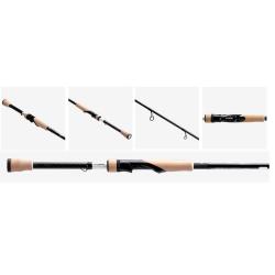 CANNE 13 FISHING OMEN BLACK SPIN 1m98 L (light) 3/15gr