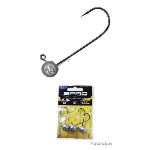 TETE PLOMBEE SPRO ROUND HD 90 PAR 3 14gr Taille 5/0