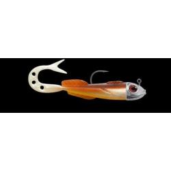 CHABOT MONTE CURLY 5CM 5GR NPC Camel / Blanc nacr&eacute; dos marron ventre jaune 171